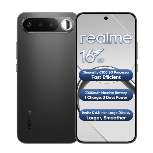 realme 16 5G Smartphone 8+128GB Black