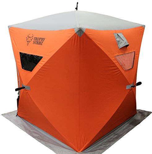 Trophy Strike 106706 Ice Shelter - Two Person, Durable, Flame Retardant Shell
