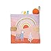 Manhattan Toy Llama Themed Soft Baby Activity Book with Squeaker, Crinkle Paper and Baby-safe Mirror Small