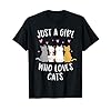 Just A Girl Who Loves Cats Cute Cat Lover T-S...