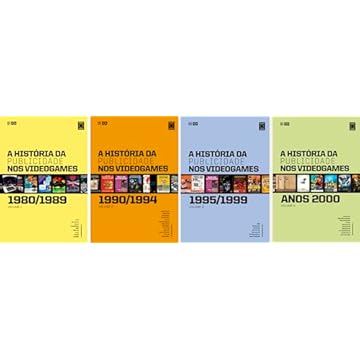 Capa do livro A História da Publicidade nos Videogames - Ccoleção Completa - 4 Volumes