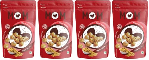 Image of MOM - Meal of the Moment, Roasted Khatta Meetha Makhana (Pack of 4), 52g /64g - Gluten Free | Anti Oxidants | MSG Free | Zero Trans Fat | No added Preservatives and No Artificial Flavours | No Onion No Garlic