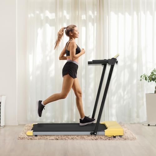 Caminadora plegable para hogar y oficina con pantalla LED miniatura 6