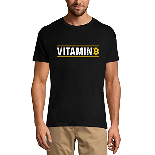 Men's Graphic T-Shirt Vitamin Bitcoin - BTC HODL Shirt - Crypto Idea Eco-Friendly Limited Edition Short Sleeve