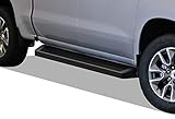APS iBoard Running Boards Bars Compatible with Chevy Silverado GMC Sierra 1500 2019-2022 Crew Cab & Silverado Sierra 2500 3500 2020-2022 (Exclude 19 1500 LD) (Black Powder Coated Running Board Style)