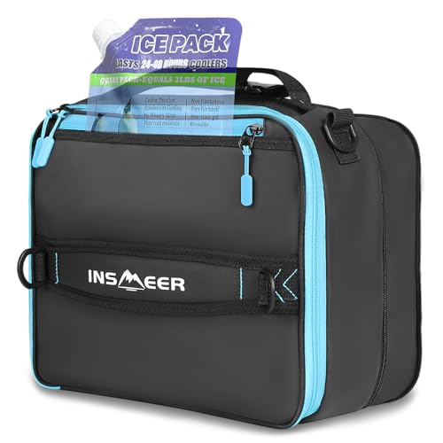 Recopilación de Lonchera termica del mes. 44 INSMEER Bolsa de Almuerzo Plegable Grande - 32 Latas/16L, Lonchera Termica para Impermeable y A Prueba de Fugas, Bolsas Termicas Reutilizable para Trabajo, Oficina, Viajes, Unisexo