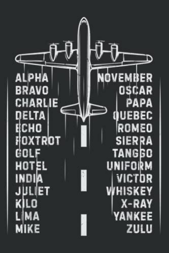 Phonetic Alphabet Pilot Airplane Aviation Vintage Gifts Men: Daily Planner: Undated DailyJournal, Daily Task Planner Notebook, Size 6