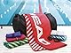 HEAD Active Stripes - Strandtuch Mikrofaser Handtuch Set mit Gummizug, Duschtuch Flauschiges Leichtes, Schnell Trocknendes Fitness Handtuch Saunatuch Saugfähiges Badetuch Platzsparende Reisehandtücher