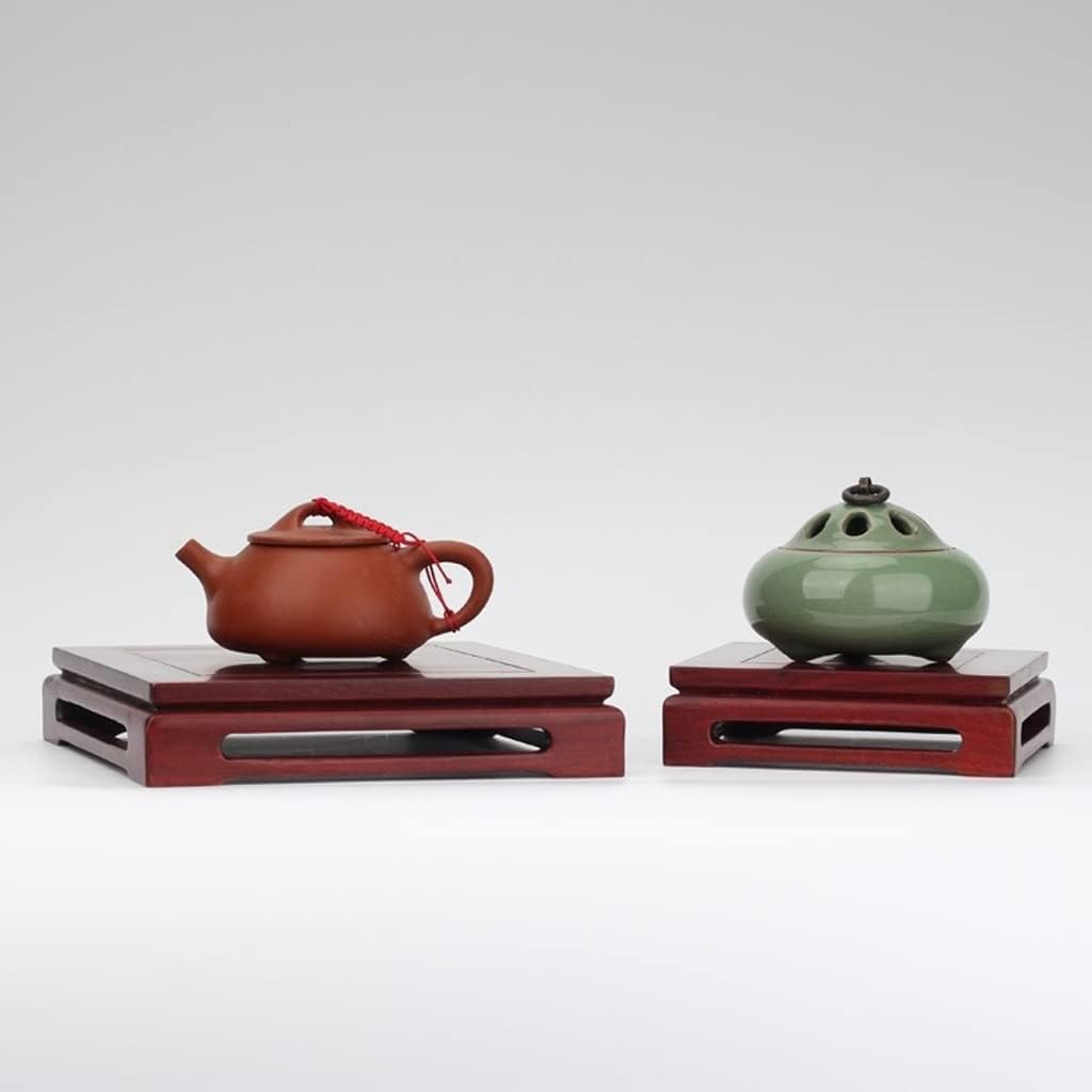 Bonsai Pedestal Vase Pedestal Stands Home Plant Display Stand Wooden Vase Stand Home Jade Teapot Display Stand Indoor Flower Pot Stand Living Room Bonsai Base Planter Stand Plant Holder(Small)