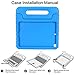 BMOUO Kids Case for iPad 9.7 Inch 2018/2017,iPad Air 2 - with Screen Protector, Shockproof Handle Stand Case for iPad 9.7 Inch 2017/2018 (iPad 5th and 6th Generation) - Blue