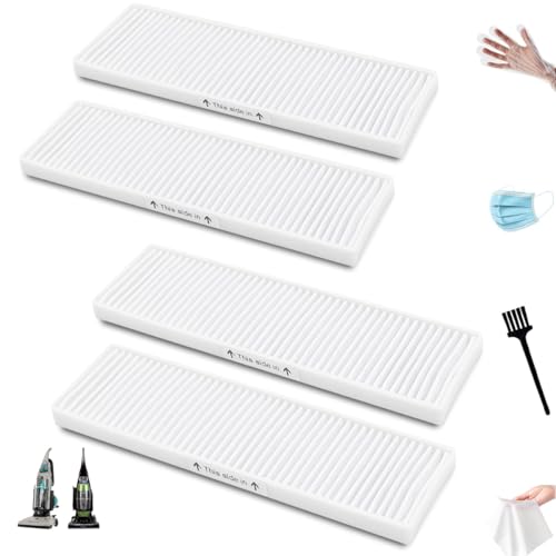 Image of For bissell style 7 filter 32076 Post Motor Replacement HEPA Filter Compatible with Bissell Style 7, 9, 16 filter Upright Vacuum Part 32076. Fits CleanView and PowerGlide Model. 4 Packs