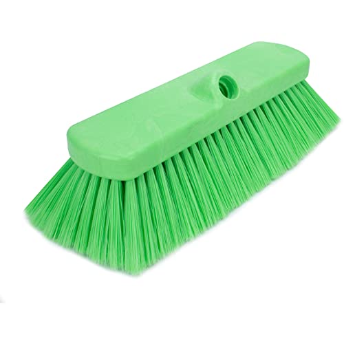 Image of SPARTA 41278EC75 Flo-Thru Plastic Wall Scrub Brush, Equipment Brush With Soft Nylex Bristles For Industrial Kitchens, Hospitals, Commercial Cleaning, 4 Inches, Lime, (Pack of 12)