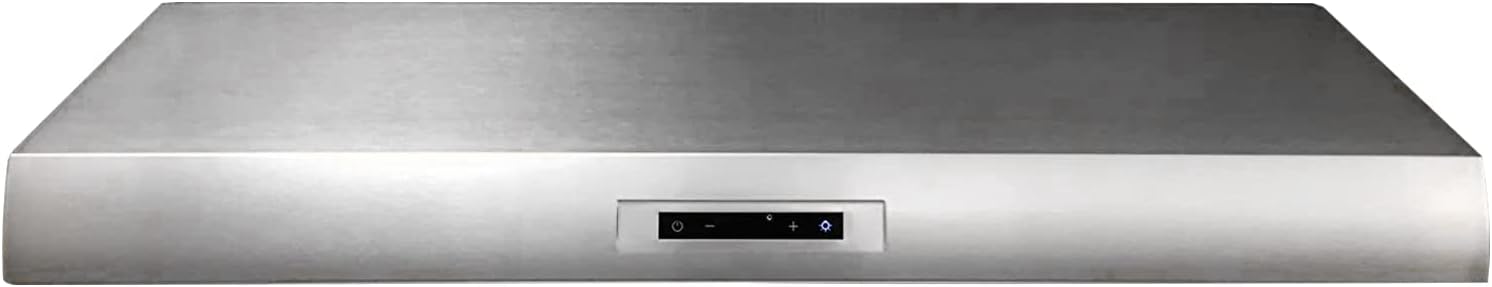 Valore Titan Professional VTI-E30AS 30-inch PRO PERFORMANCE 600 CFM Stainless Steel Slim Under Cabinet Ducted Kitchen Range Hood Design vertical and horizontal ducting