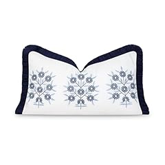 Navy Blue Floral 12"x20"