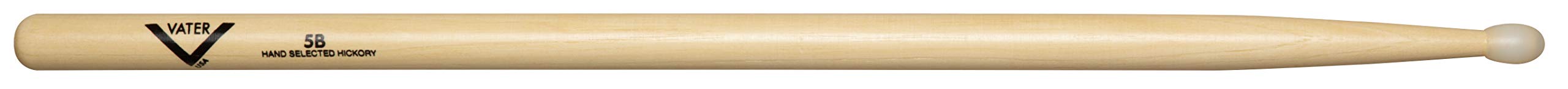 Bacchette di Vater VH5BN - 5B Serie di Hickory Americano - Punta ovale in nylon