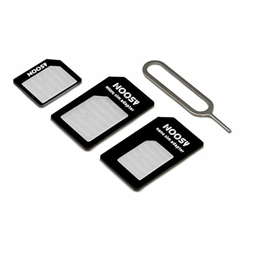 Sun Wireless 4 Sim card adapter / Micro, Nano SIM Card Adapter Kit (Nano to Micro, Micro to Normal, Nano to Normal) for Iphone 4/4s and All Android Smart Phone
