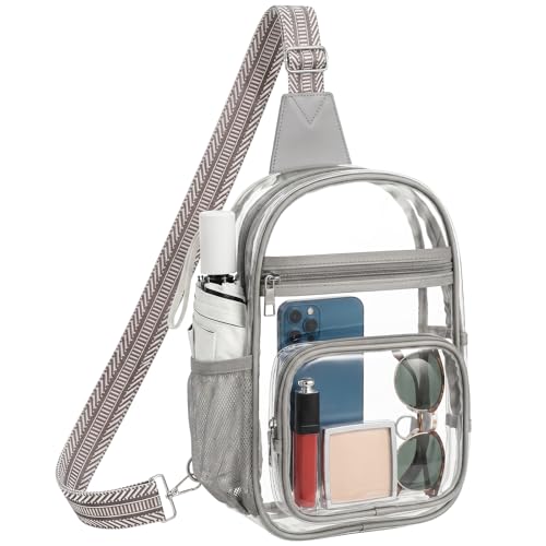 Sac à bandoulière transparent imperméable pour grand stade de football et concert