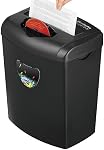 Déchiqueteuse de papier pour la maison,Shred 12 Coupe de feuille,5.55-panier de gallon, P-4 Sécurité,Shred Paper/Cards/CDs/Staples/Clips - Système Jam Proof pour le Home Office