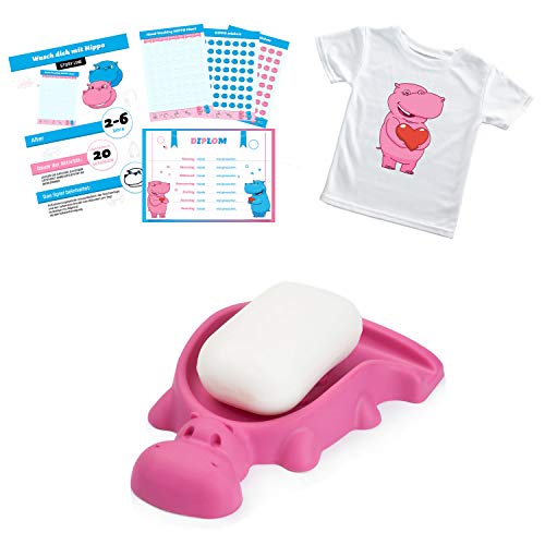 keyorama Hippo Soap Dish and Game Rosa Cover