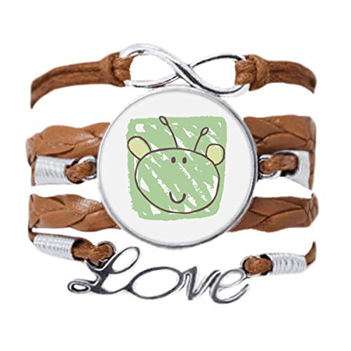 Bracelet Univers et Alien Graffiti en cuir noir pour remplacer vos bijoux fragiles