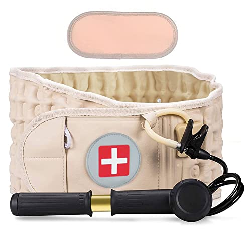 Cinturón de descompresión para la Espalda, Faja Lumbar para aliviar el Dolor Lumbar, Dispositivo de tracción de Aire Lumbar para Adultos, cinturón de descompresión Lumbar