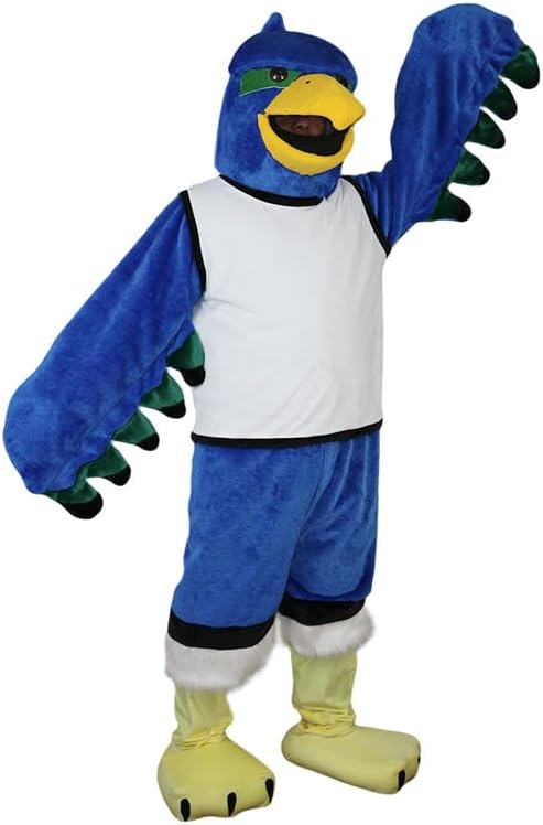 Peacock Mascot Costume for Adults, Seahawk Water Bird Cartoon Mascot Costume