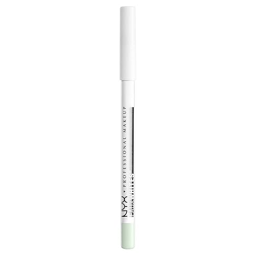 Miniatura 5 de NYX PROFESSIONAL MAKEUP Faux Whites - Lápiz delineador de ojos, color rosa pastel (verde lima)