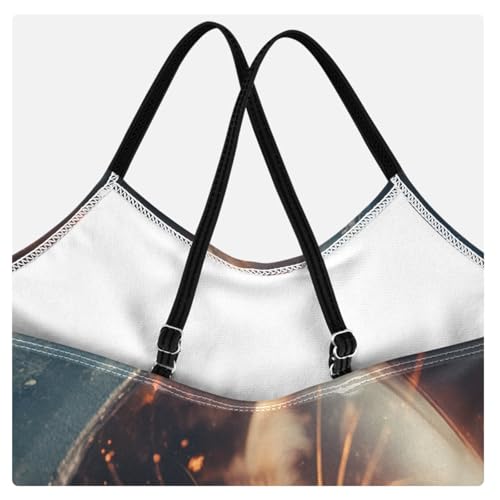 CaTaKu Girls One Piece Swimsuits Cat in Space Toddler Bathing Suit for Girls Kids Swimwear 3-10Y4