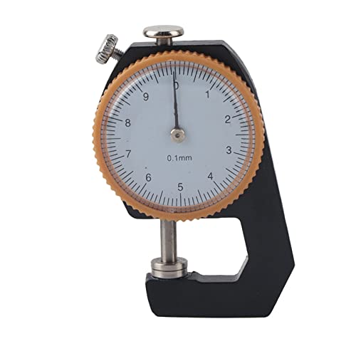 Thickness Gauge 0.1mm, Thickness Meter Precise Flat Head Thickness Tester Thickness Measuring Tool 0 to 10mm