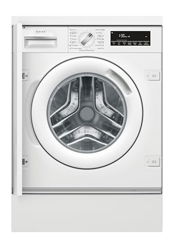 NEFF W6441X1, Vollintegrierbarer Waschvollautomat 8 kg, 1400 UpM, Made in Germany, Efficient Silent Drive, stufenlose Mengenautomatik, 15' Schnellprogramm, leichte Installation dank Cardan Drive
