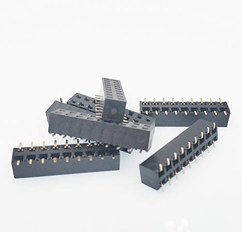 50 peças 2,54 mm SMT dupla fêmea cabeçalho SMT plástico altura 5 mm 2X5P 2X8P 2X9P 2X12P fileira dup