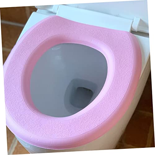 Cabilock 2Pcs Toilettensitzkissen Gepolsterte Toilettensitzabdeckung Toilettenauflage Toilettensitze O-Förmige Toilettensitzabdeckung Bunte Toilettensitzabdeckung Gepolsterte – Bild 4