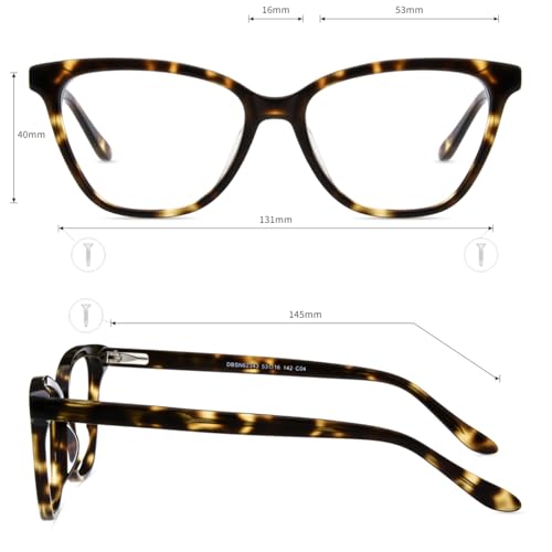 Image of Firmoo Blue Light Blocking Glasses,Cat Eye Vintage Reading Eyeglasses (Tortoise Shell, 1.00x Bluelight Blockers)