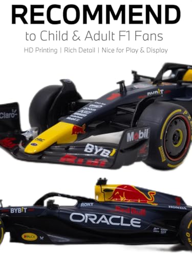 rastar 64600 132 redbull f1 die cast metal car model - officially licensed redbull f1 rb19 die-cast for play and display - ideal gift - blue