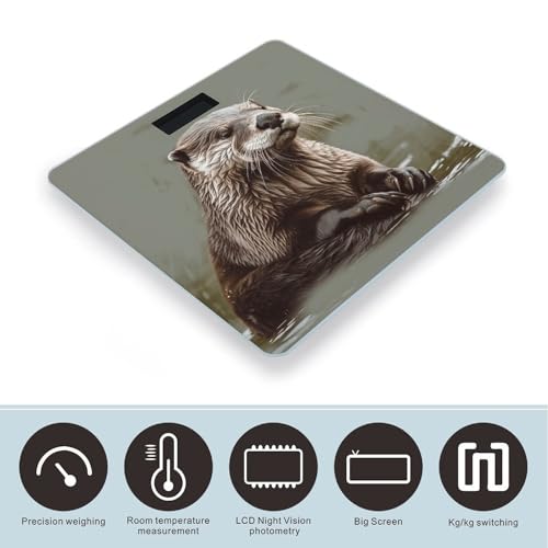 Báscula digital para cuerpo Otter Animal, alta precisión miniatura 3