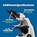 Accu-Scope Compound Microscope EXC-120 - Binocular Head, 40-1000X Magnification, Achromat Objectives, Mechanical Stage