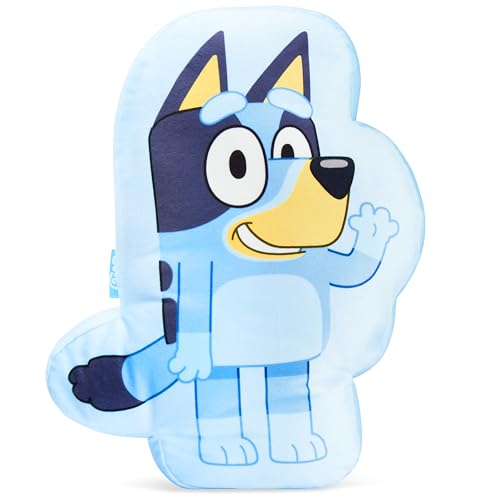 Bluey 3D Plush Pillow for Kids Cute Cuddle Pillow Sham Pillow Stuffed Animal Character Bedroom Accessories Gifts for Kids