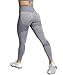 Produktbild ShinyStar Damen Sport Leggings Lange Blickdicht Sporthose Yogahose Fitnesshose Streetwear Strumpfhosen mit Hohe Taille Grau XL