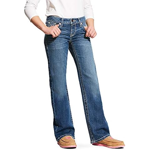 ARIAT Girls' Real Whipstitch Boot Cut Jean Cover