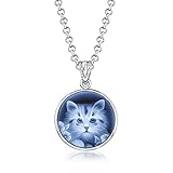 Ross-Simons Italian Black Agate Cat Cameo Pendant Necklace in Sterling Silver. 18 inches