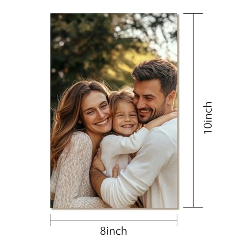 GZZFXXD Personalized Custom 8''x10'' Canvas Prints with Your Photo/your Image Large Wallart Wall Decor for Bedroom Dining room Living room Children's room(Unframed)