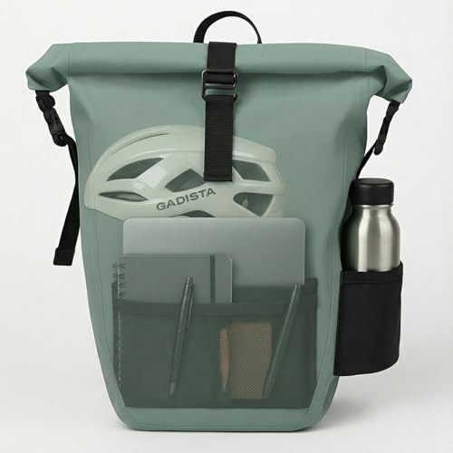 Sacoche vélo imperméable 25L grand volume convertible sac à dos et bandoulière