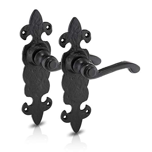 XFORTu00ae - Juego de manijas de puerta interiores con diseño rústico, manijas de puerta internas, manijas de puerta, interior de muebles de puerta, juego de manijas para interiores