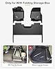 3W Floor Mats Fit 2015-2025 2026 Ford F150/ F-150 Lightning 2022-2026 SuperCrew(with Original Fold Under-Seat Storage), Carpet Floor All Weather Truck Mats TPE Custom Fit 1&2Row Car Liners Accessories