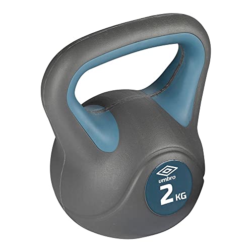 Umbro Kettlebell 2 kg - Entry Weight Female - Rehabilitation - Plastic Weight - Grey/Blue