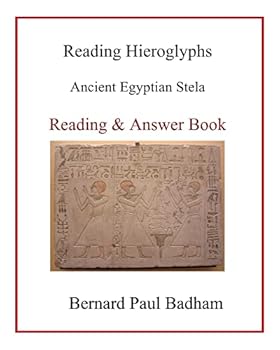 Paperback Reading Hieroglyphs - Ancient Egyptian Stela: Reading & Answer Book