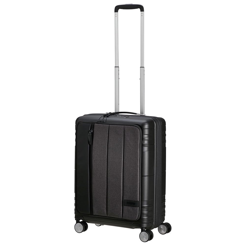 American Tourist Hello Cabin - Spinner S, rozszerzony bagaż podręczny, 55 cm, 39/45 L, Grey (Grey Melange)