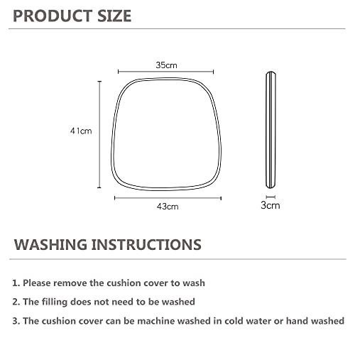 DOTBUY Velvet Chair Cushions With Ties and Zipper Removable Covers Non Slip Seat Pads Dining Garden Office Chair Indoors Outdoors (Light Green,43x41x35cm) - Cosy Home Interiors DOTBUY Velvet Chair Cushions With Ties and Zipper Removable Covers Non Slip Seat Pads Dining Garden Office Chair Indoors Outdoors (Light Green,43x41x35cm) - Image 5
