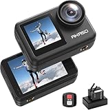 AKASO Brave 7 LE - Action Camera for Bike with 4k30FPS Dual Touch Screen, Waterpoof Mini Vlogging Camera for Photo and Video, Remote Control 5X Zoom with Helmet Camera Accessories Kit Amazon Deal