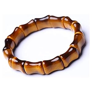 Feng Shui Armband Tijger Eye Stone Energy Stretch Crystal Armband Bamboo Stijl voor Dames Mannen Talisman Healing…